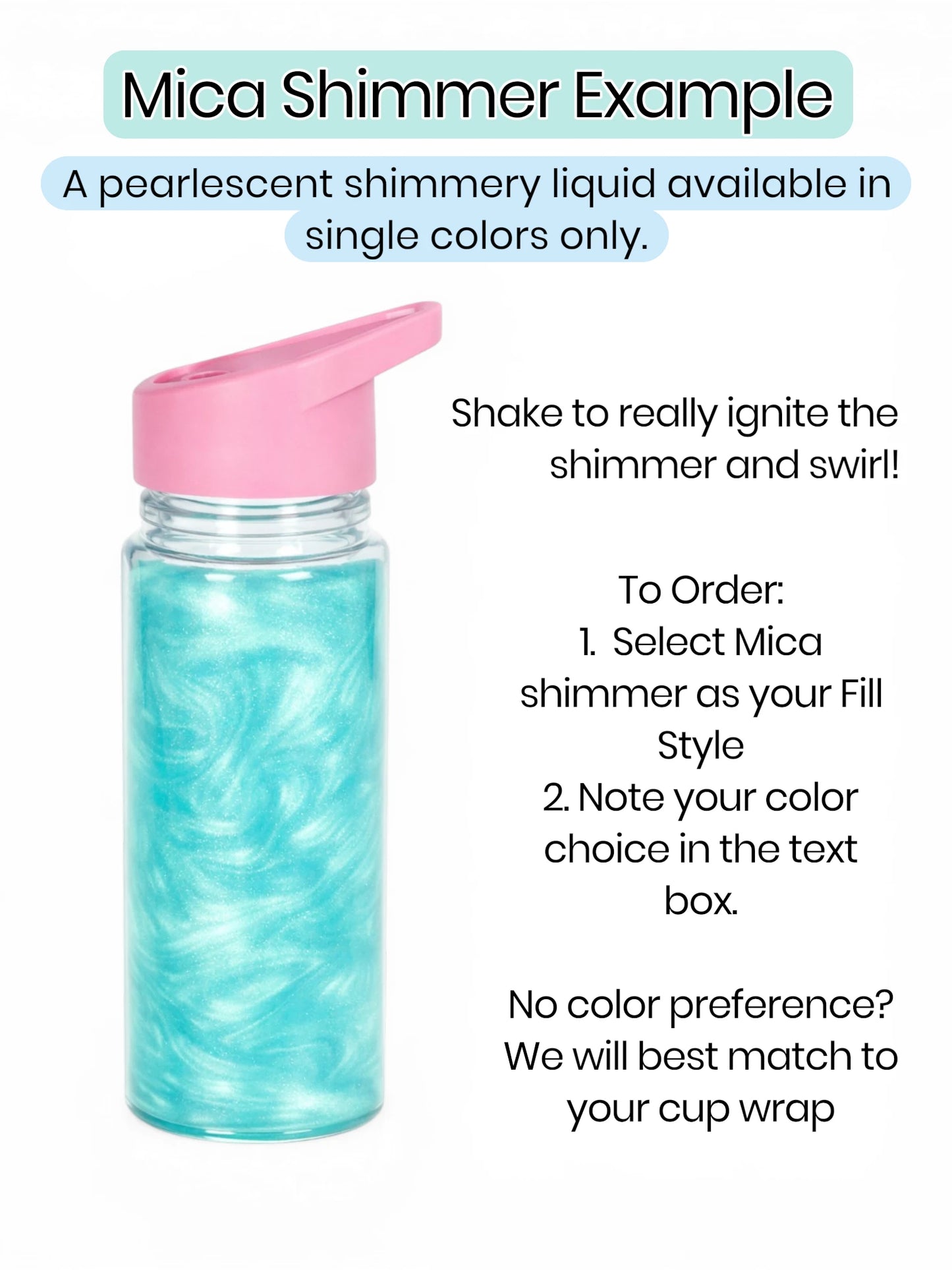 10oz Flip Straw Acrylic Custom Snow Globe Tumbler (3 Color Options)