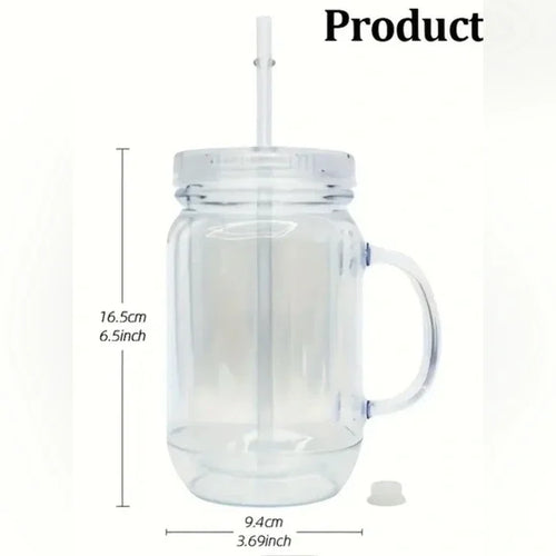 20oz Acrylic Double-Walled Mason Jar-Style Custom Tumbler