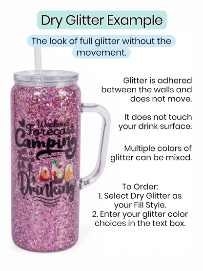 20oz Double-Wall Acrylic Tumbler with Handle (Multiple Colors)