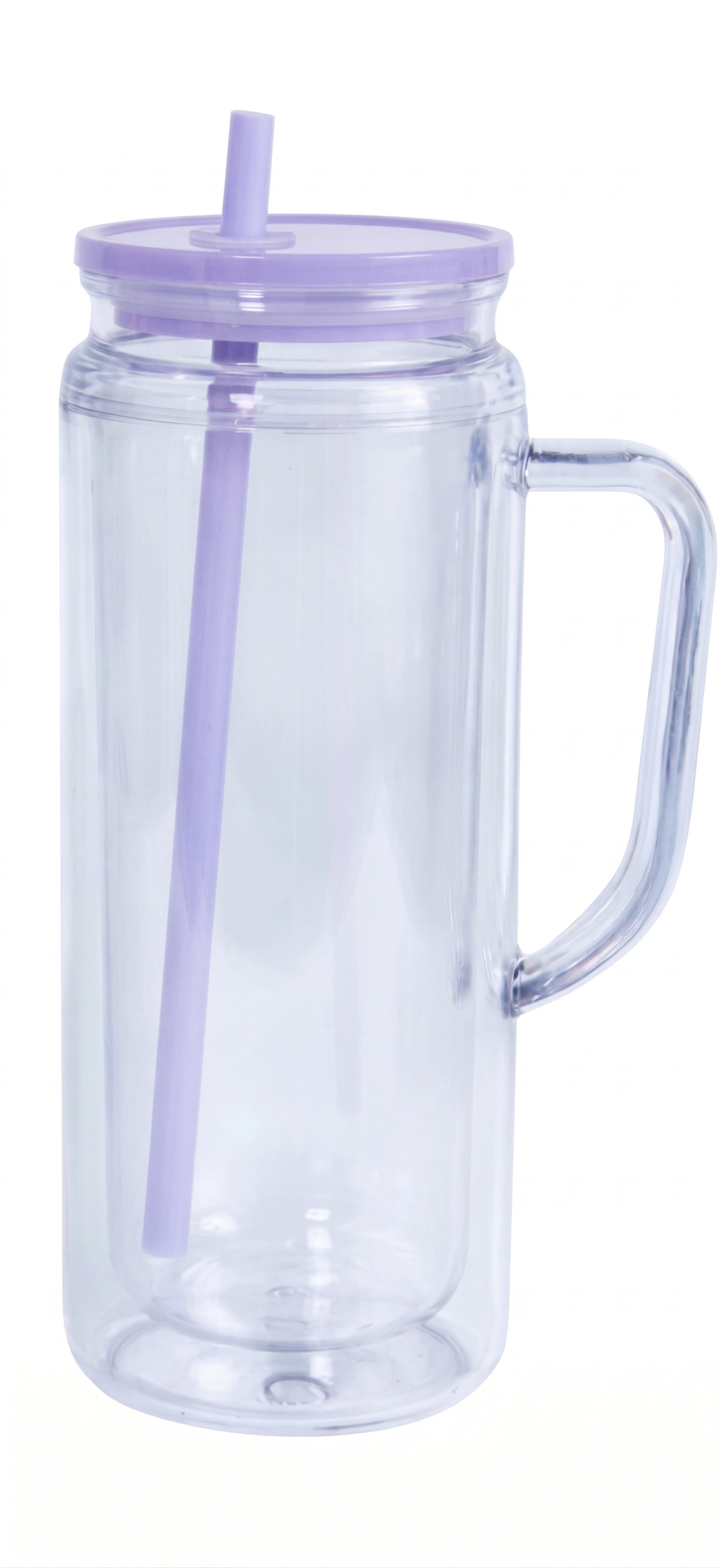 20oz Double-Wall Acrylic Tumbler with Handle (Multiple Colors)