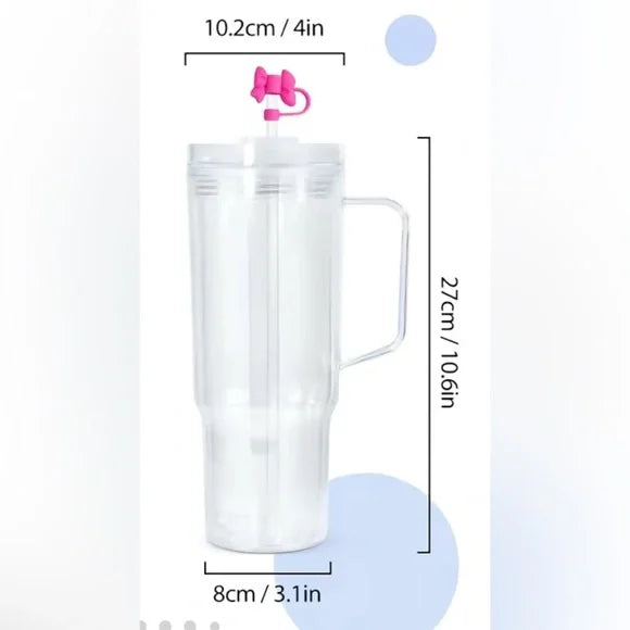 40oz Acrylic Double-Walled Custom Snow Globe Tumbler