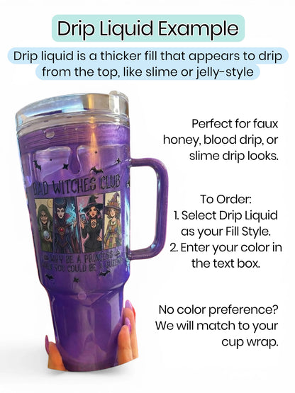 40oz Acrylic Custom Snow Globe Tumbler