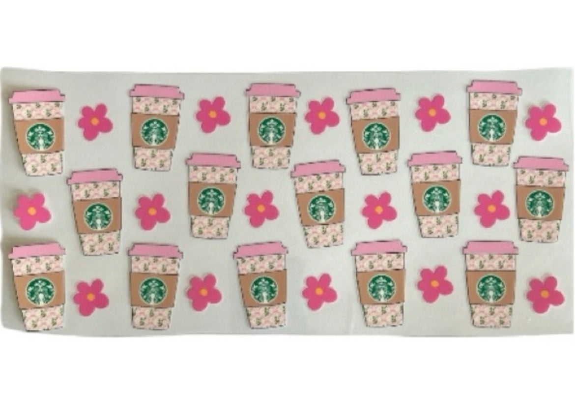Pink Starbies Cups Cup Wrap (151)