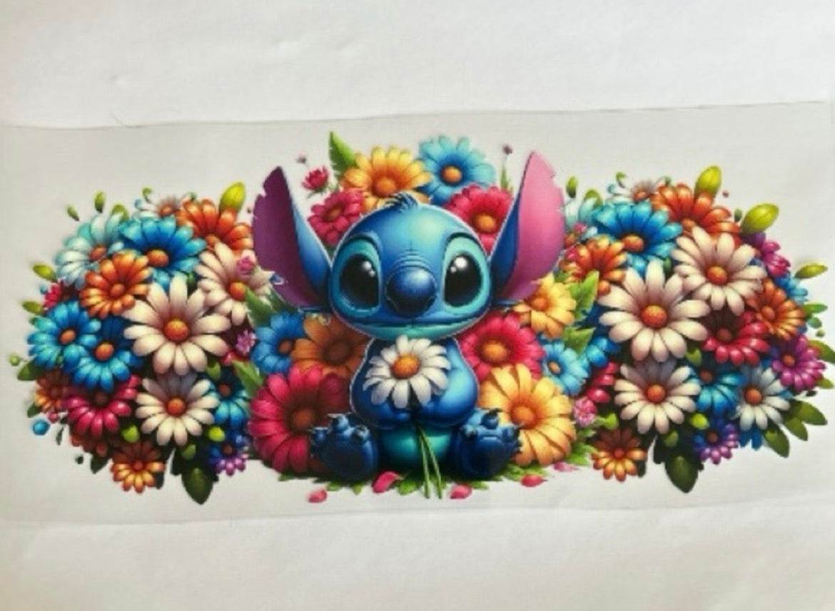 Blue Guy Flowers Cup Wrap (154)