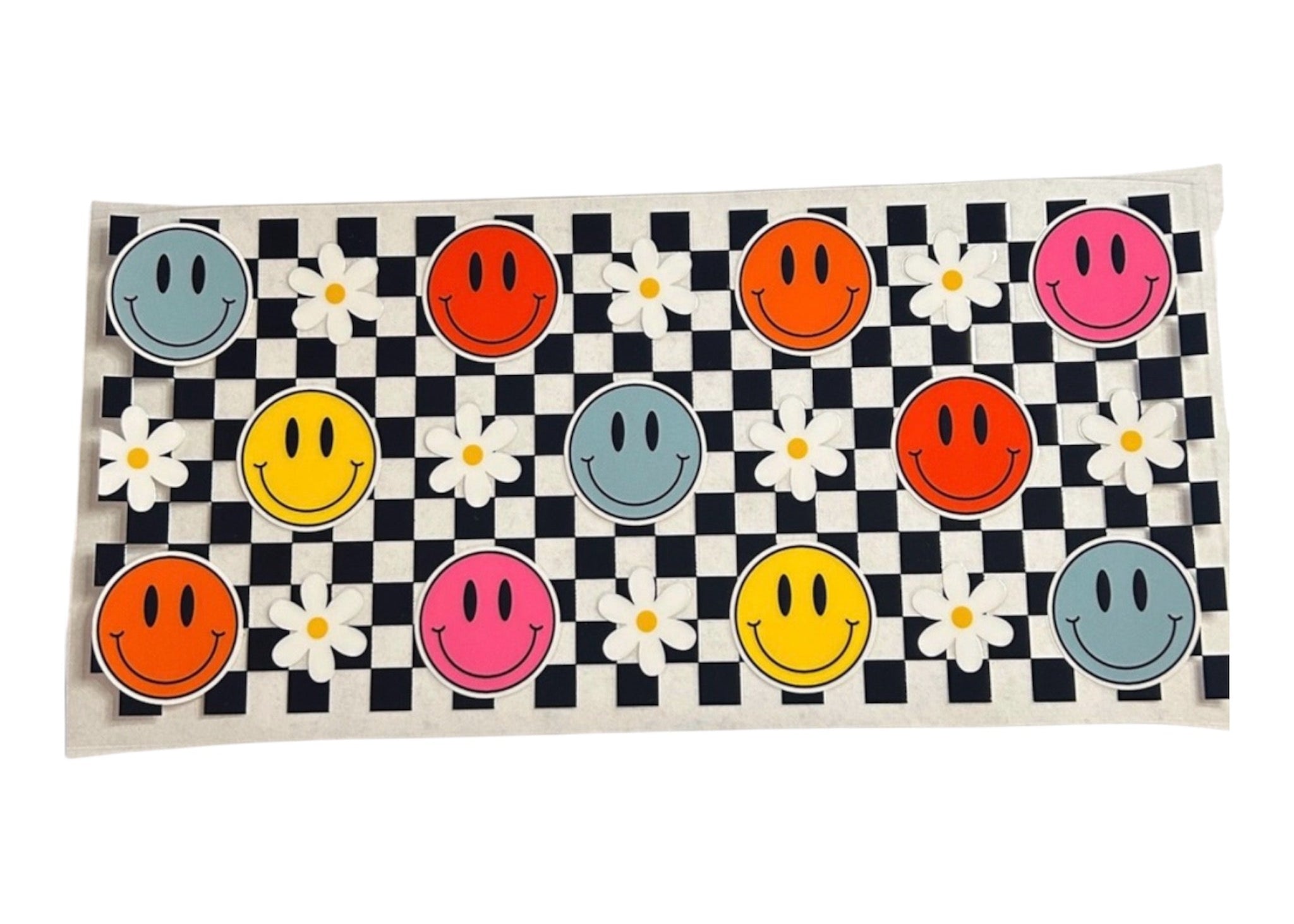 Smiley Checkboard Cup Wrap (114)