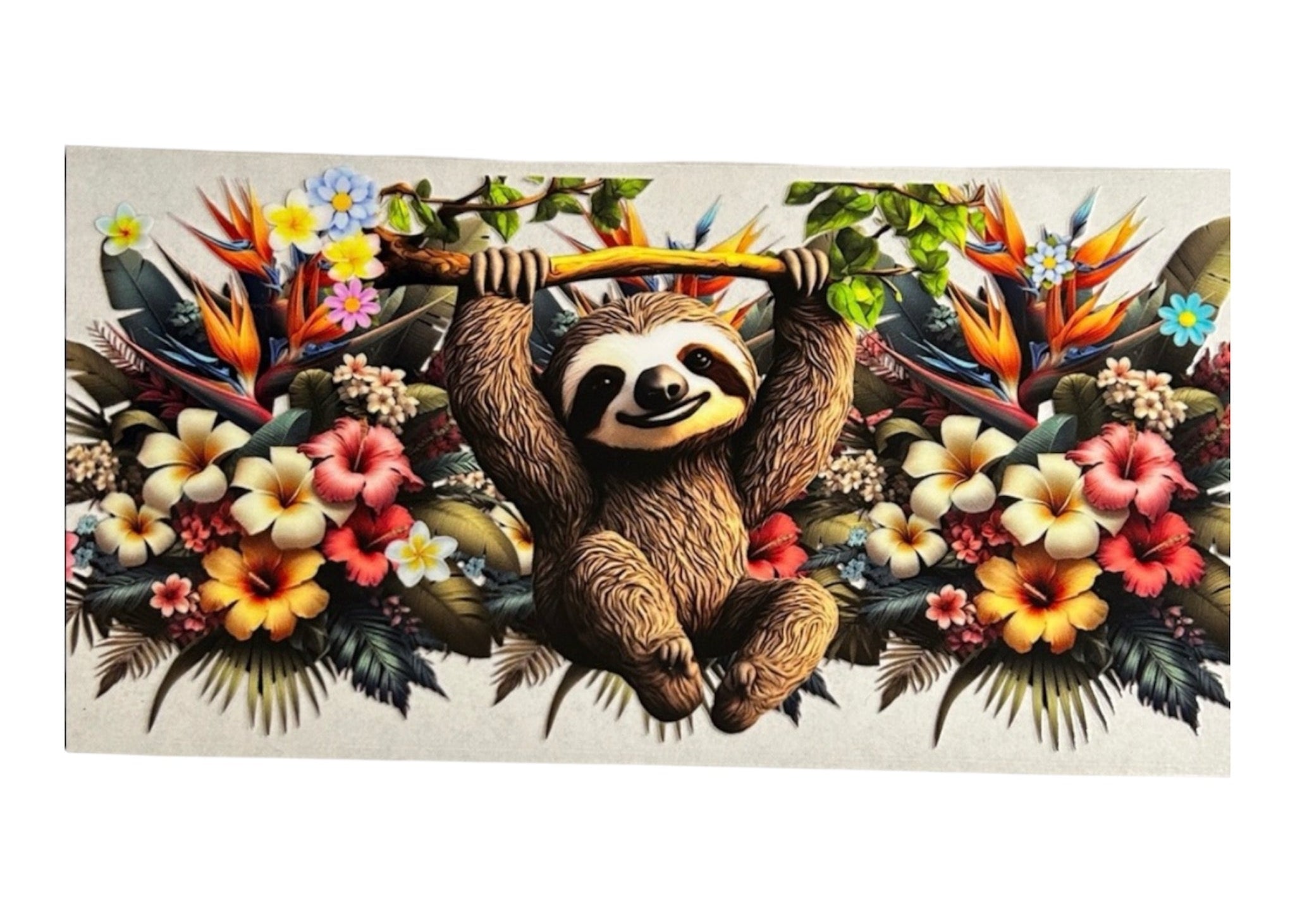 Tropical Sloth Cup Wrap (129)