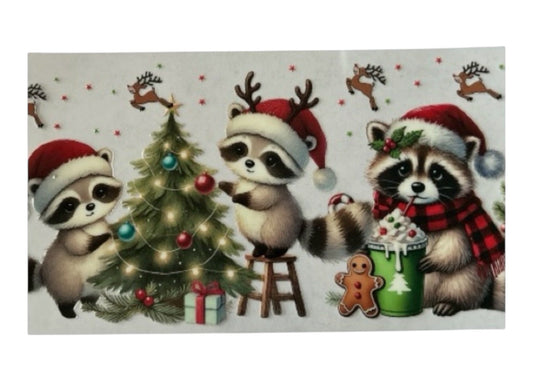 Holiday Raccoons Cup Wrap (134)