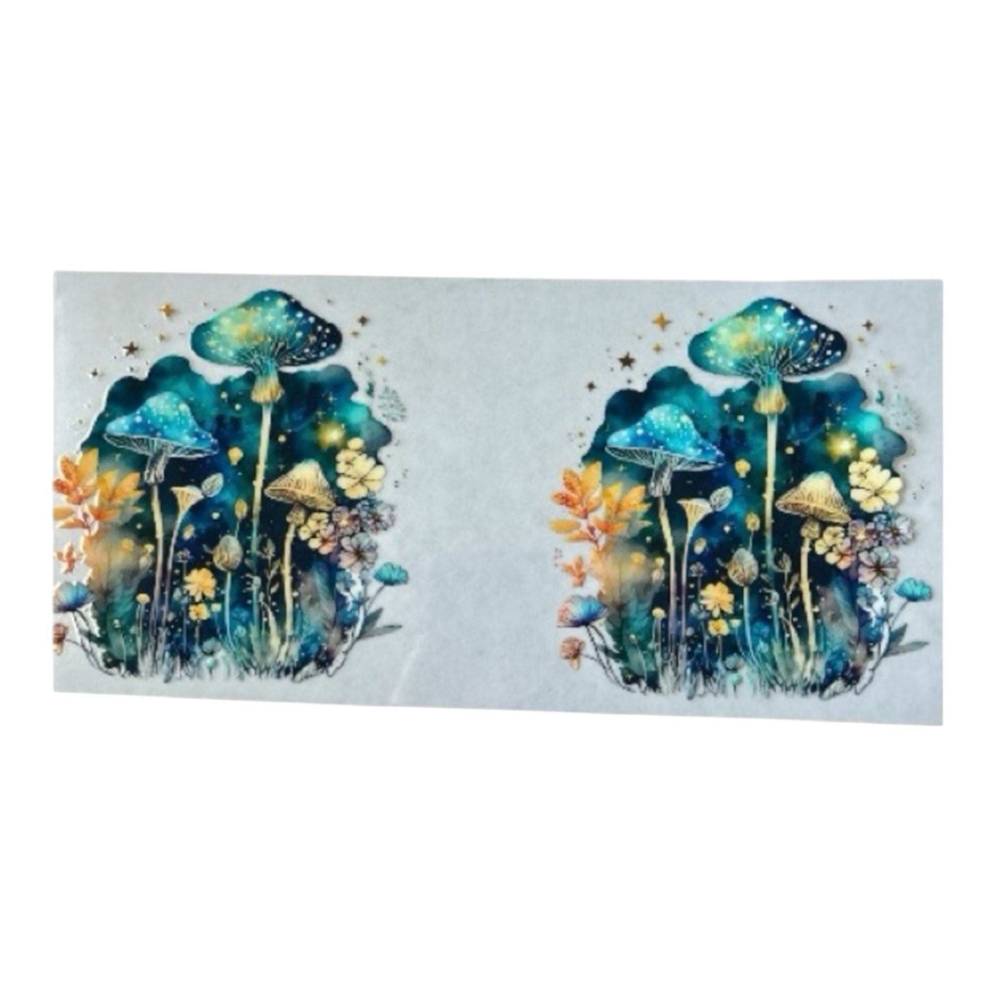 Blue Mushrooms Cup Wrap (179)