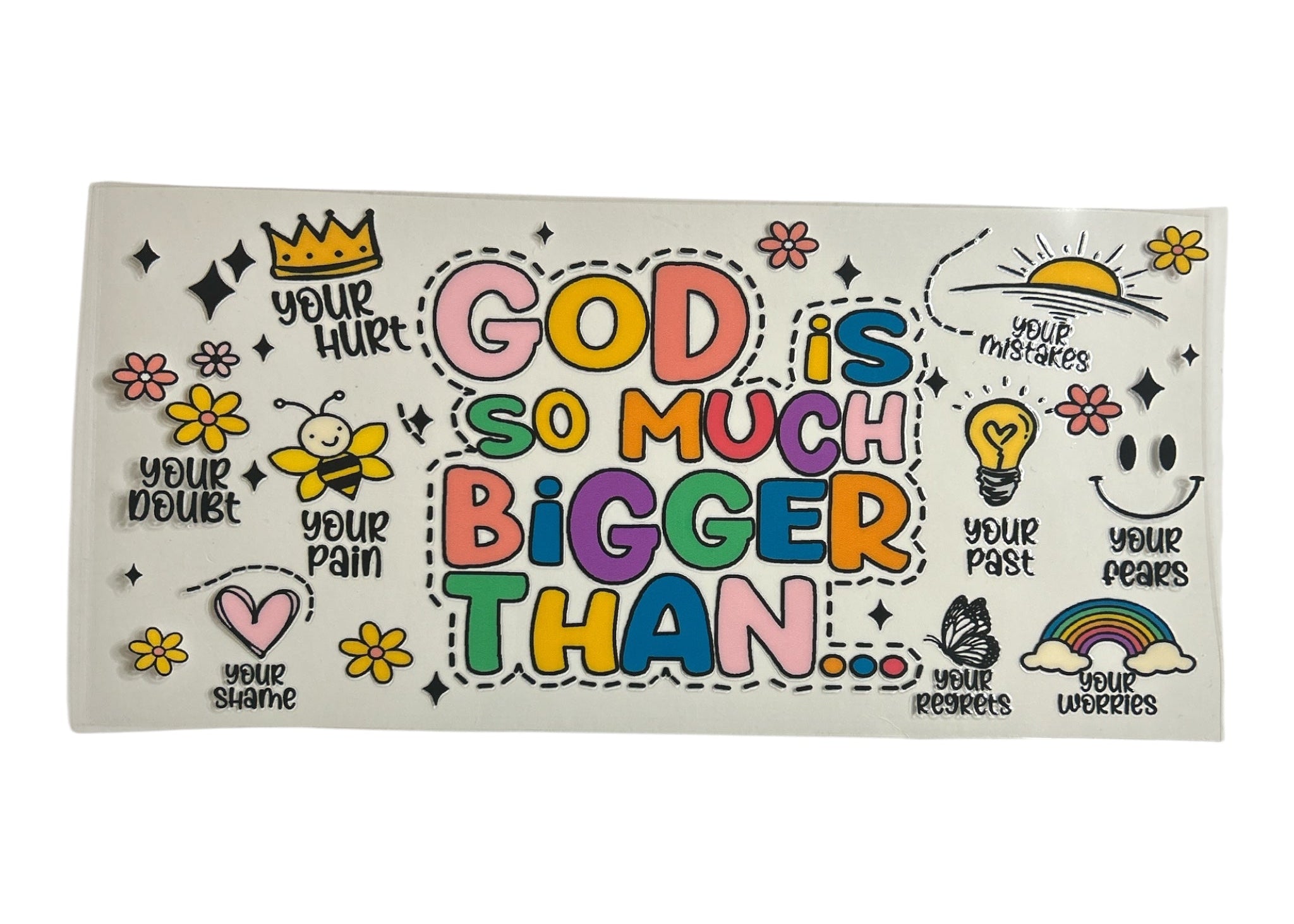 God is So Much Bigger Than – Custom Faith Cup Wrap