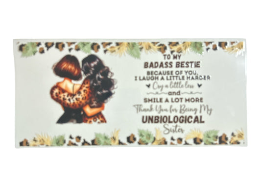 Badass Bestie – Custom Friendship Cup Wrap