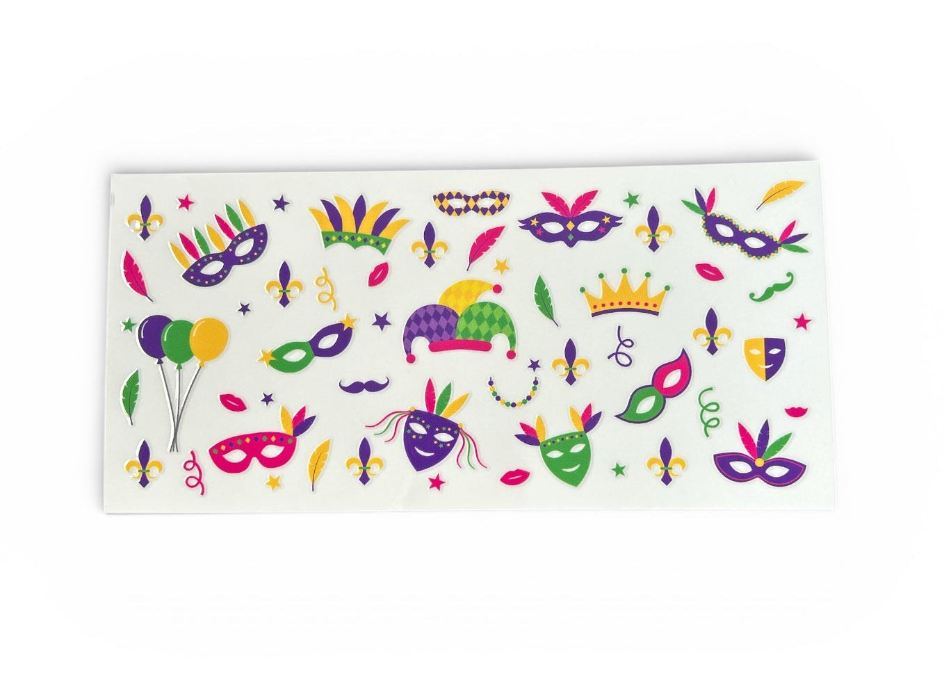 Mardi Gras Masks – Custom Cup Wrap