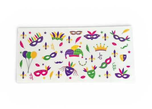 Mardi Gras Masks – Custom Cup Wrap