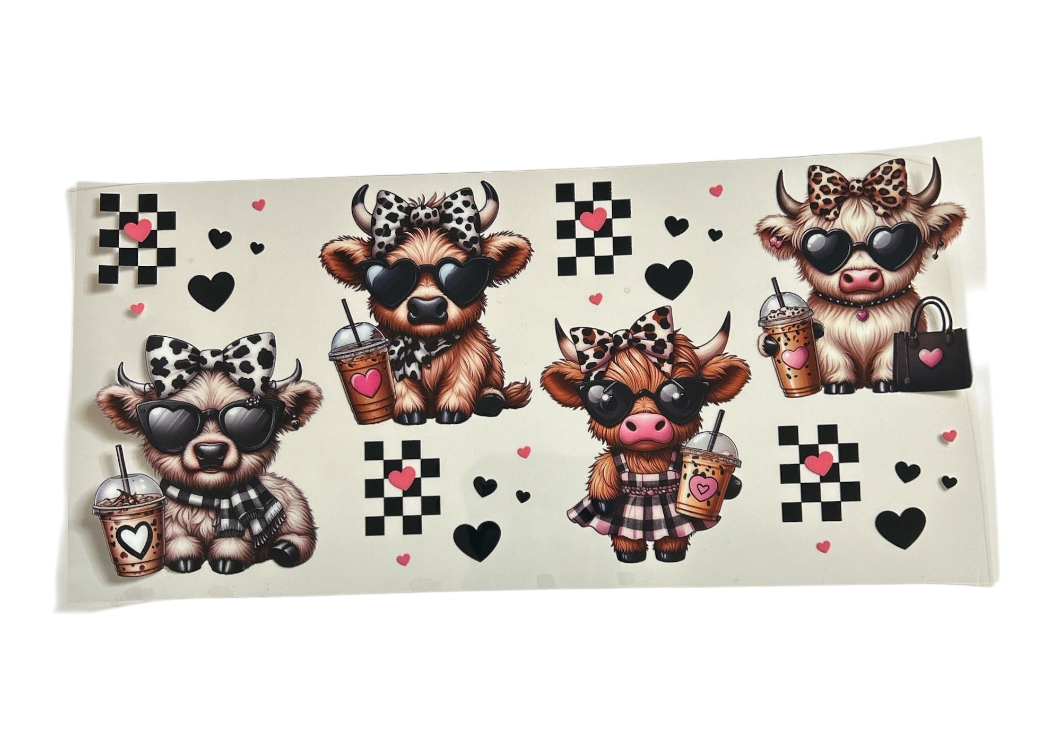 Cute Cow & Coffee – Custom Cup Wrap