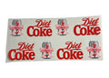 Diet Coke logo with pink bows on a white background